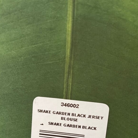 Farm Rio - Black Flowerful Garden Jersey Blouse - Picture 9 of 12